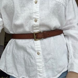 Vintage 90s Lauren Ralph Lauren Genuine Italian Leather Belt